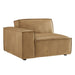 Restore Vegan Leather Left-Facing Modular Lounge Chair Toast
