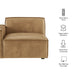 Restore Vegan Leather Left-Facing Modular Lounge Chair Toast