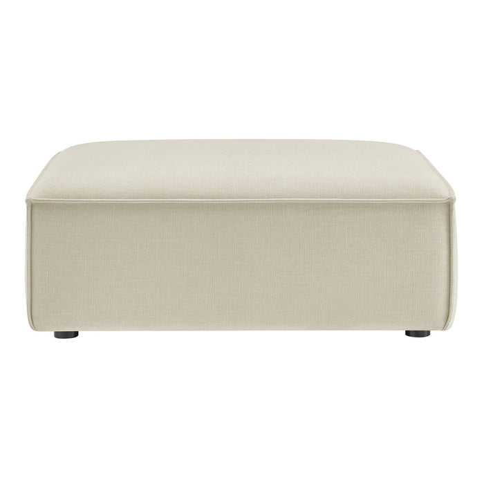 Restore Performance Fabric Upholstered Modular Ottoman Ecru