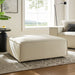 Restore Performance Fabric Upholstered Modular Ottoman Ecru