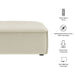 Restore Performance Fabric Upholstered Modular Ottoman Ecru