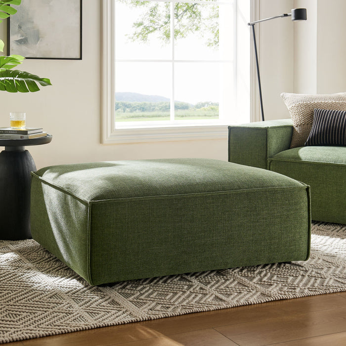 Restore Performance Fabric Upholstered Modular Ottoman Foliage