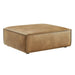 Restore Vegan Leather Modular Ottoman Toast