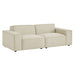 Restore 2-Piece Performance Fabric Upholstered Modular Loveseat Ecru