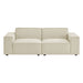 Restore 2-Piece Performance Fabric Upholstered Modular Loveseat Ecru