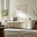 Restore 2-Piece Performance Fabric Upholstered Modular Loveseat Ecru