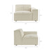 Restore 2-Piece Performance Fabric Upholstered Modular Loveseat Ecru