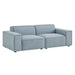 Restore 2-Piece Performance Fabric Upholstered Modular Loveseat Sky Blue