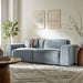 Restore 2-Piece Performance Fabric Upholstered Modular Loveseat Sky Blue