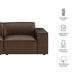 Restore 2-Piece Vegan Leather Modular Loveseat Espresso