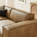 Restore 3-Piece Vegan Leather Modular Loveseat with Ottoman Toast