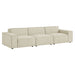 Restore 3-Piece Performance Fabric Upholstered Modular Sofa Set Ecru