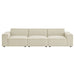 Restore 3-Piece Performance Fabric Upholstered Modular Sofa Set Ecru