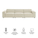 Restore 3-Piece Performance Fabric Upholstered Modular Sofa Set Ecru