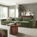 Restore 3-Piece Performance Fabric Upholstered Modular Sofa Set Foliage