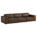 Restore 3-Piece Vegan Leather Modular Sofa Set Espresso
