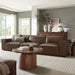 Restore 3-Piece Vegan Leather Modular Sofa Set Espresso