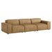 Restore 3-Piece Vegan Leather Modular Sofa Set Toast