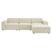 Restore 4-Piece Performance Fabric Upholstered Modular Sofa Set with Ottoman by Modway - interior view