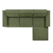 Restore 4-Piece Performance Fabric Upholstered Modular Sofa Set with Ottoman sectional sofa angle view