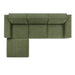 Restore 4-Piece Performance Fabric Upholstered Modular Sofa Set with Ottoman sectional sofa back view