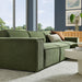 Restore 4-Piece Performance Fabric Upholstered Modular Sofa Set with Ottoman sectional sofa detail close-up