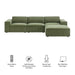 Restore 4-Piece Performance Fabric Upholstered Modular Sofa Set with Ottoman by Modway - view 29