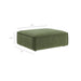 Restore 4-Piece Performance Fabric Upholstered Modular Sofa Set with Ottoman sectional sofa side view