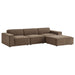 Restore 4-Piece Performance Fabric Upholstered Modular Sofa Set with Ottoman sectional sofa