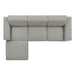 Restore 4-Piece Performance Fabric Upholstered Modular Sofa Set with Ottoman sectional sofa