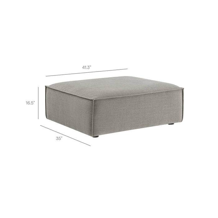Restore 4-Piece Performance Fabric Upholstered Modular Sofa Set with Ottoman sectional sofa lifestyle shot