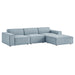 Restore 4-Piece Performance Fabric Upholstered Modular Sofa Set with Ottoman by Modway - product label