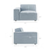 Restore 4-Piece Performance Fabric Upholstered Modular Sofa Set with Ottoman by Modway - view 18