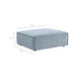 Restore 4-Piece Performance Fabric Upholstered Modular Sofa Set with Ottoman by Modway - view 21