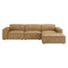 Restore 4-Piece Vegan Leather Modular Sofa Set with Ottoman by Modway - top view