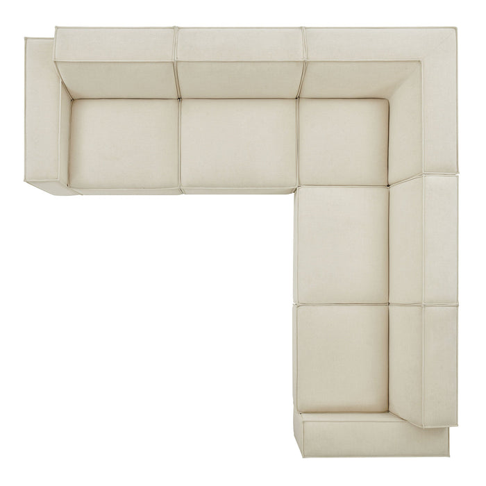Restore 5-Piece Performance Fabric Upholstered Modular L-Shaped Sofa by Modway - control panel detail