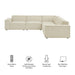 Restore 5-Piece Performance Fabric Upholstered Modular L-Shaped Sofa by Modway - side view
