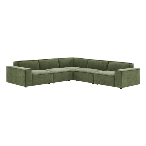 Restore 5-Piece Performance Fabric Upholstered Modular L-Shaped Sofa sectional sofa angle view