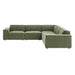 Restore 5-Piece Performance Fabric Upholstered Modular L-Shaped Sofa sectional sofa back view