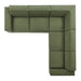 Restore 5-Piece Performance Fabric Upholstered Modular L-Shaped Sofa sectional sofa seating detail