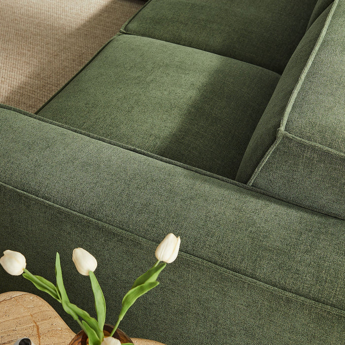 Restore 5-Piece Performance Fabric Upholstered Modular L-Shaped Sofa sectional sofa angle view