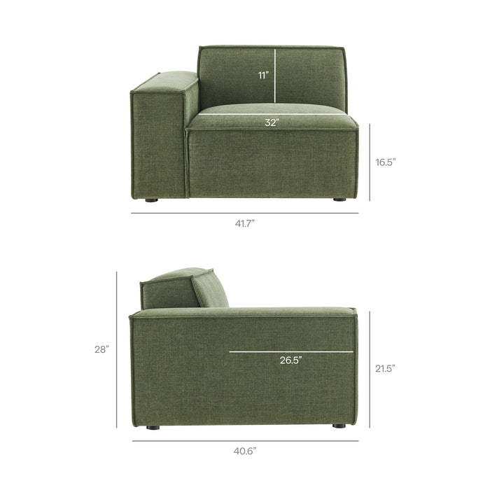 Restore 5-Piece Performance Fabric Upholstered Modular L-Shaped Sofa sectional sofa