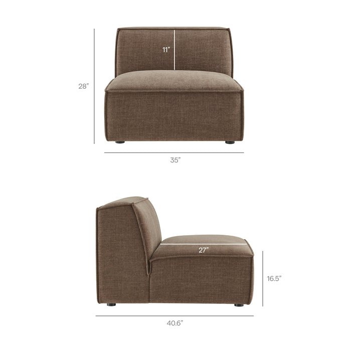 Restore 5-Piece Performance Fabric Upholstered Modular L-Shaped Sofa by Modway - view 30