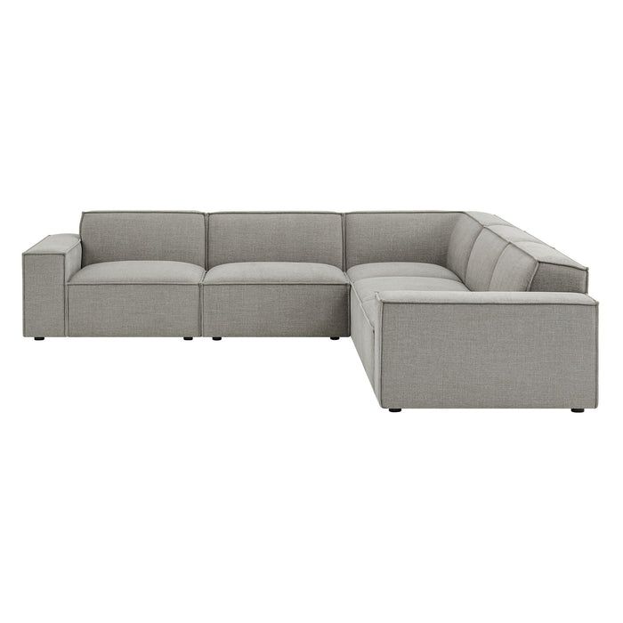 Restore 5-Piece Performance Fabric Upholstered Modular L-Shaped Sofa sectional sofa detail close-up