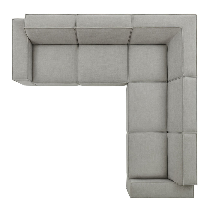 Restore 5-Piece Performance Fabric Upholstered Modular L-Shaped Sofa sectional sofa lifestyle shot
