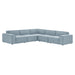 Restore 5-Piece Performance Fabric Upholstered Modular L-Shaped Sofa by Modway - installation view