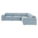 Restore 5-Piece Performance Fabric Upholstered Modular L-Shaped Sofa by Modway - view 23