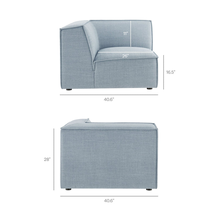 Restore 5-Piece Performance Fabric Upholstered Modular L-Shaped Sofa by Modway - view 19