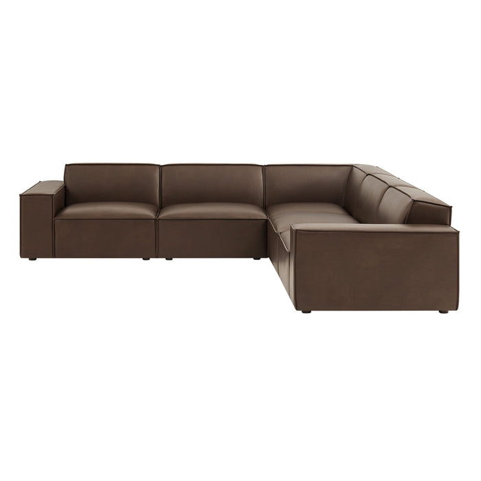 Restore 5-Piece Vegan Leather Modular L-Shaped Sofa by Modway - view 21