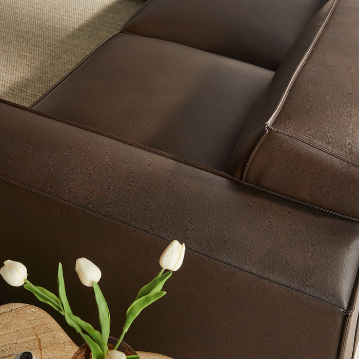 Restore 5-Piece Vegan Leather Modular L-Shaped Sofa by Modway - view 20